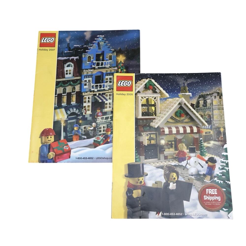 Vintage Lego Christmas Holiday Catalog Lot 2007 2009 Toy Advertisements